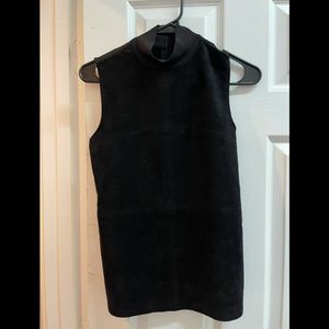 Calvin Klein mock turtle neck. Velvety material